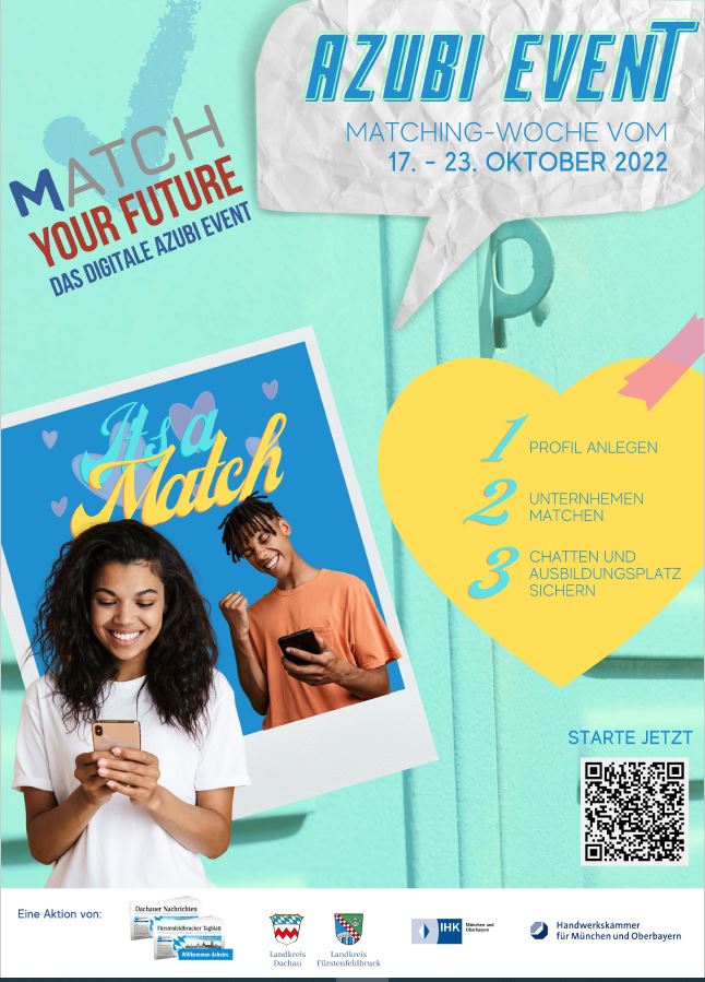Digitale Azubi-Messe: „Match your future“ – zusammenbringen, was zusammenpasst