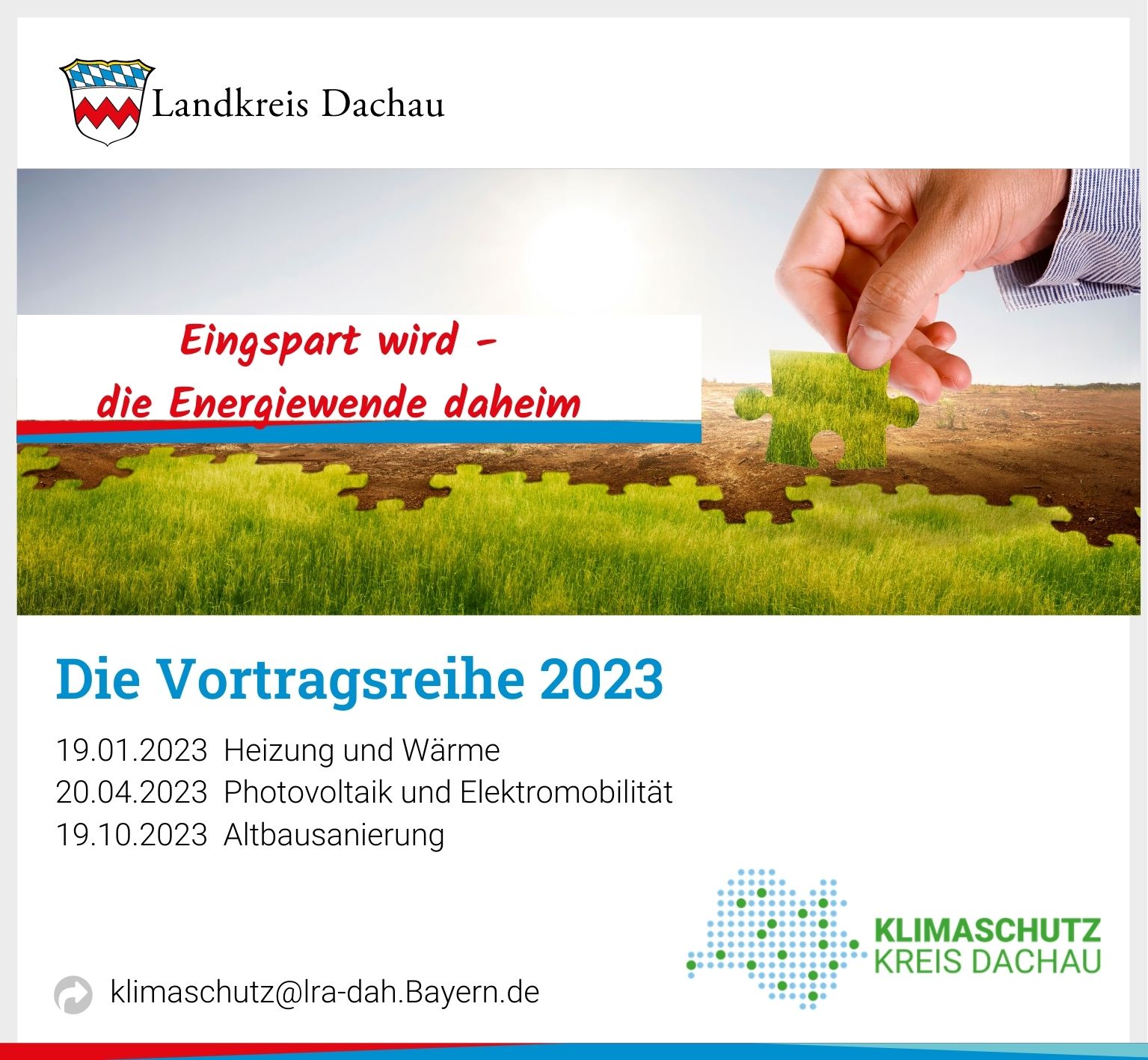 Eingspart wird! Vortragsreihe zum Klimaschutz geht 2023 in eine neue Runde