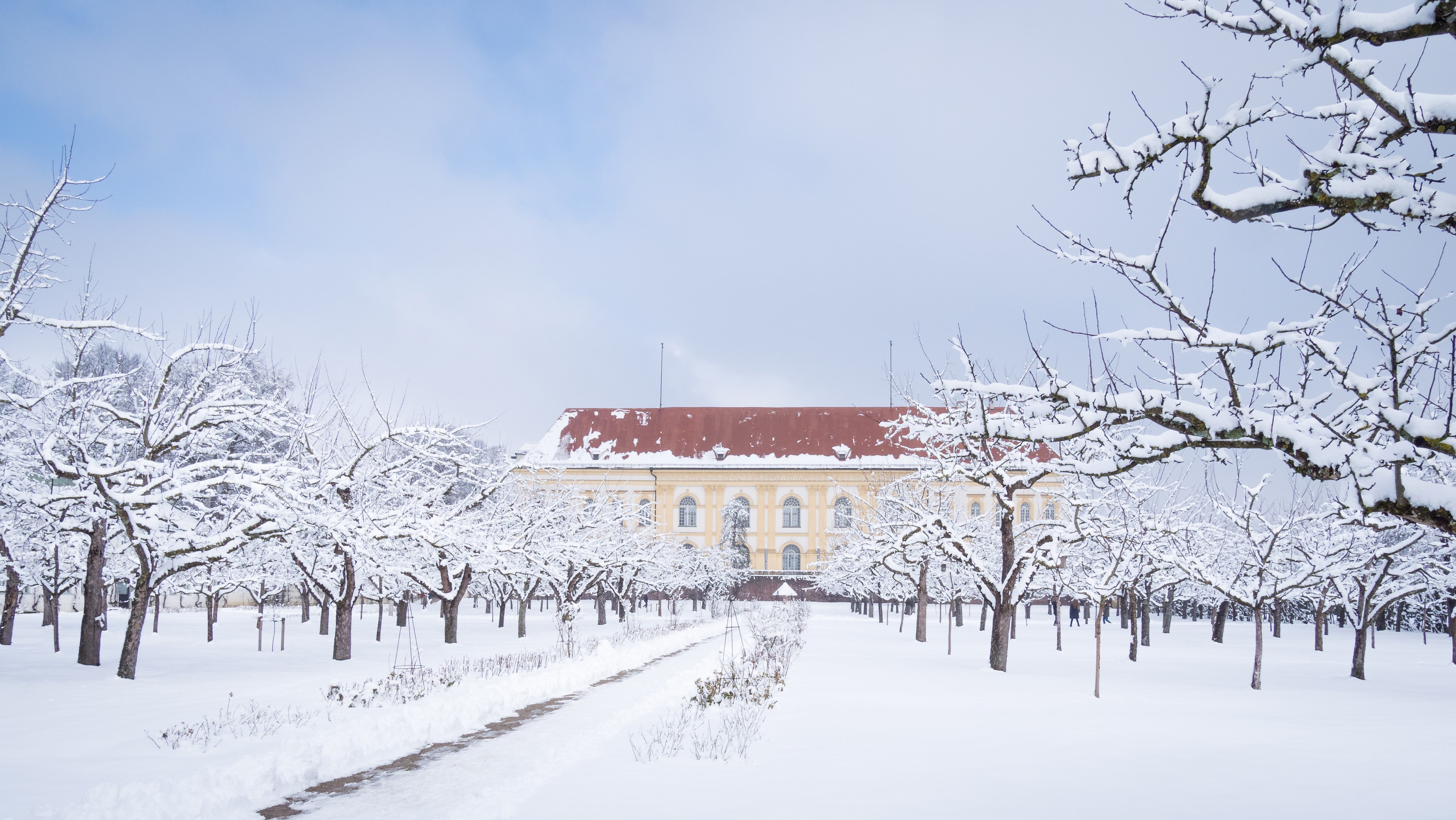 Winter in Dachau - Blick aufs Schloß