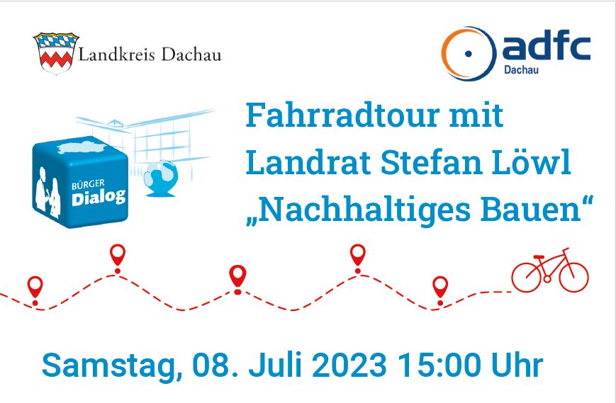 Einladung zur Radtour mit Landrat Stefan Löwl zum Thema „Nachhaltiges Bauen“