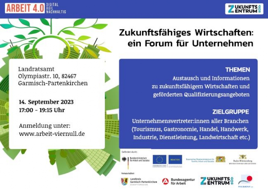 Arbeit 4.0 - aktualisiertes Herbstprogramm & Veranstaltung Zukunft