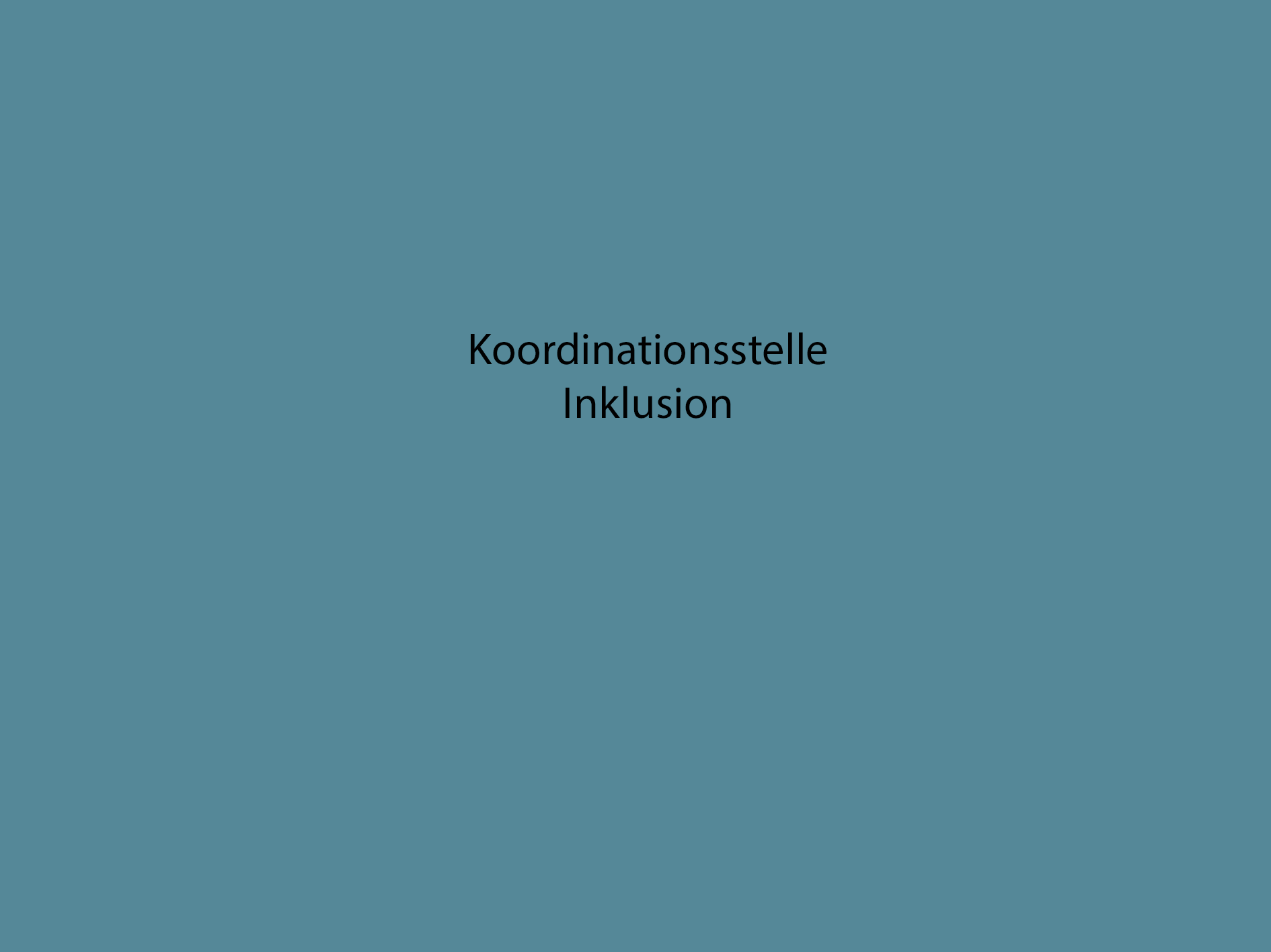 Koordinationsstelle Inklusion