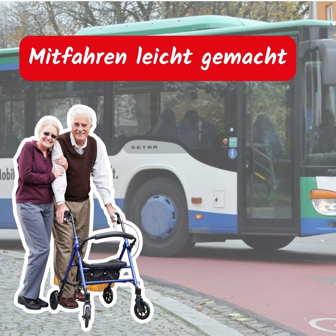 Sicher mit Bus und Bahn unterwegs – Praktisches Mobilitätstraining für Seniorinnen und Senioren