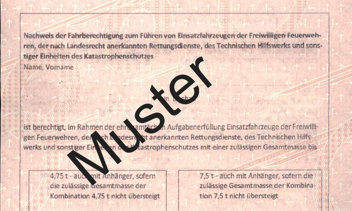 Fahrberechtigung für Einsatzfahrzeuge (Feuerwehrführerschein)