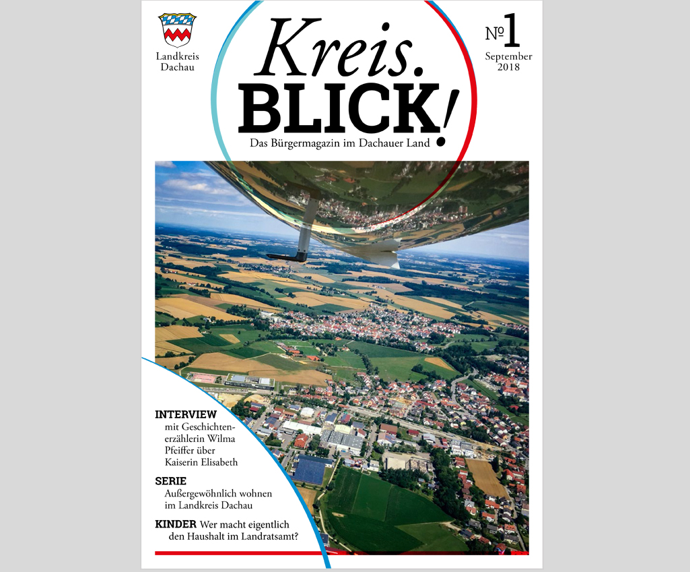 Der Landkreis im DIN A4-Format: Neues Bürgermagazin „Kreis.BLICK!“ erscheint Ende September 