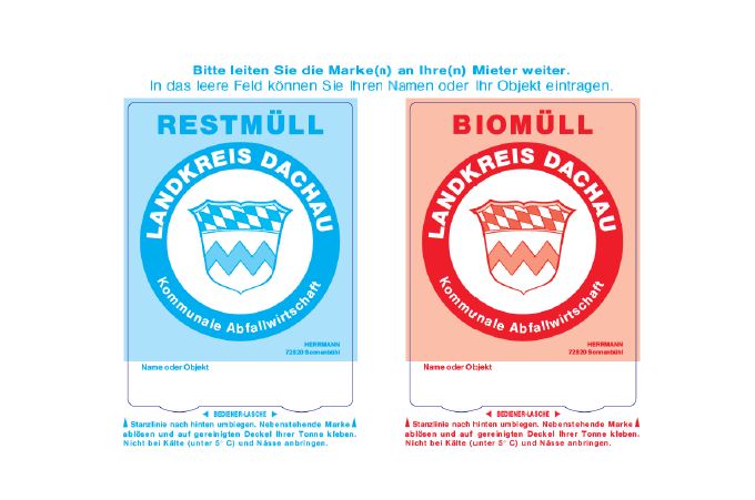 Kontrollmarken auf Restmüll- und Biotonnen schon geklebt? 