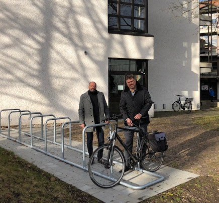 Neue Fahrradabstellplätze am Landratsamt