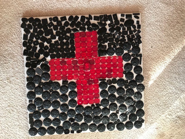 Mosaik: Rotes Kreuz