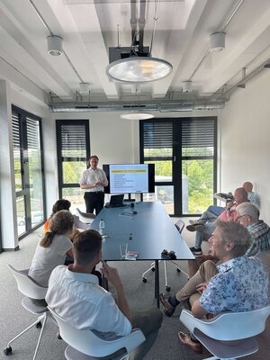 Harald Hof beim Gründerseminar