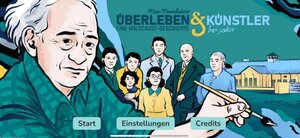 Bild vergr&ouml;&szlig;ern: Plakat: Die digitale Visual Novel „Max Mannheimer – ben jakov – Eine Holocaust-Geschichte“