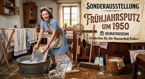 Plakat zur Sonderausstellung Frühjahrsputz um 1950