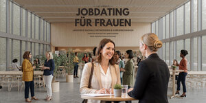 Frauen treffen und unterhalten sich
