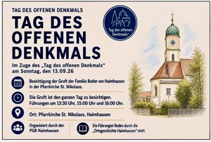 Bild vergr&ouml;&szlig;ern: Infos zum Tag des offenen Denkmals Haimhausen, St, Nikolaus