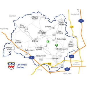 Strukturdaten Landkreiskarte Gewerbegebiete