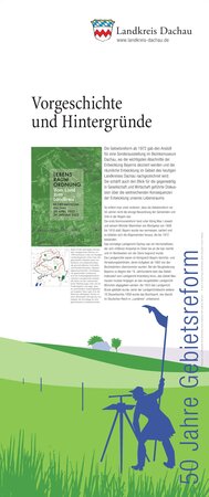 Bild vergr&ouml;&szlig;ern: Bild eines Flyers, der die Vorgeschichte und die Hintergründe der Gebietsreform beschreibt.