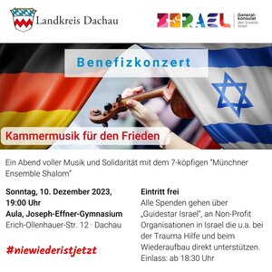 Bild vergr&ouml;&szlig;ern: Benefizkonzert Münchner Ensemble Shalom