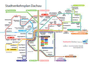 Bild vergr&ouml;&szlig;ern: Stadtverkehrsplan Dachau
